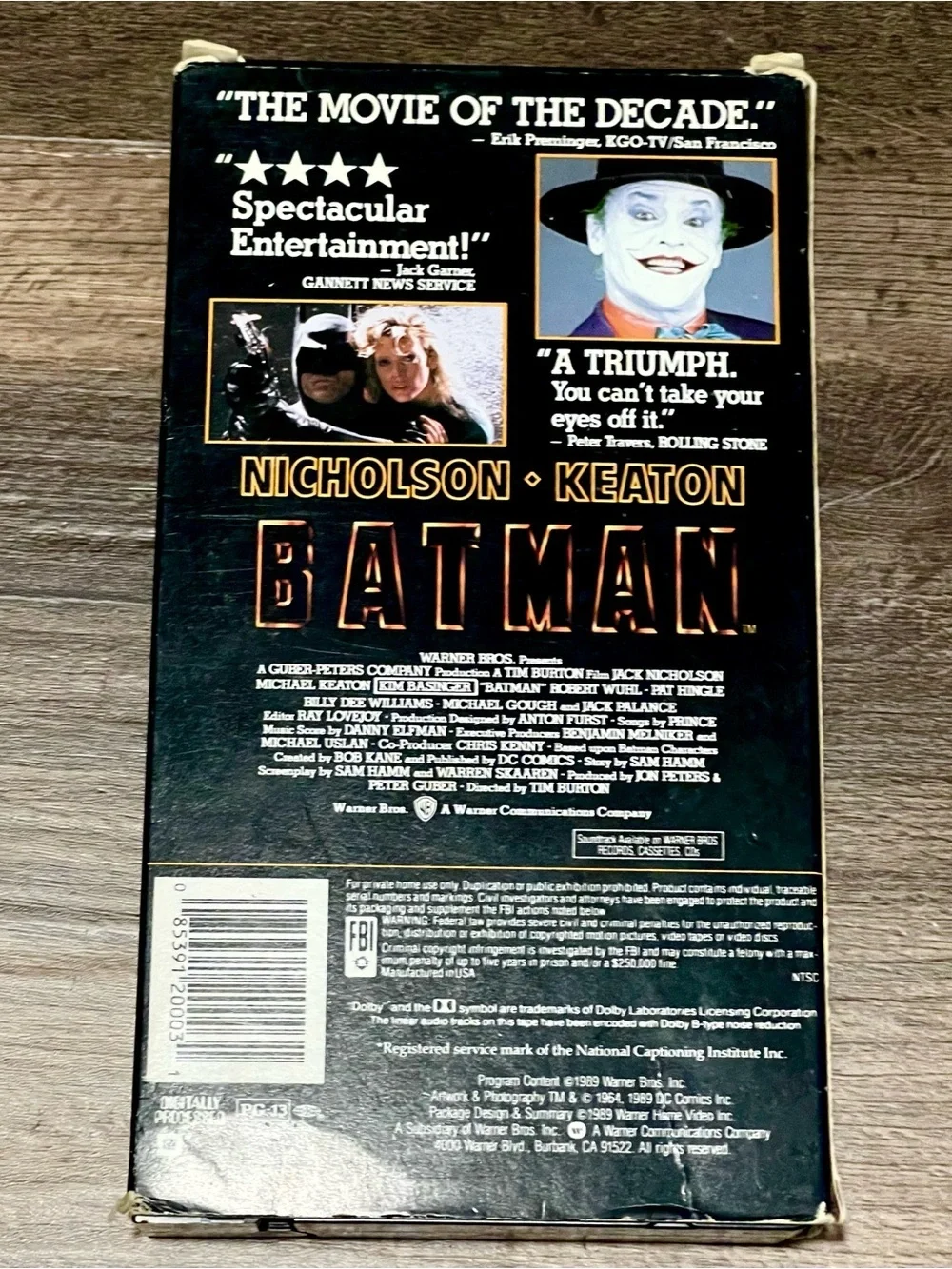 5 for $25! Vintage Batman VHS Movie!